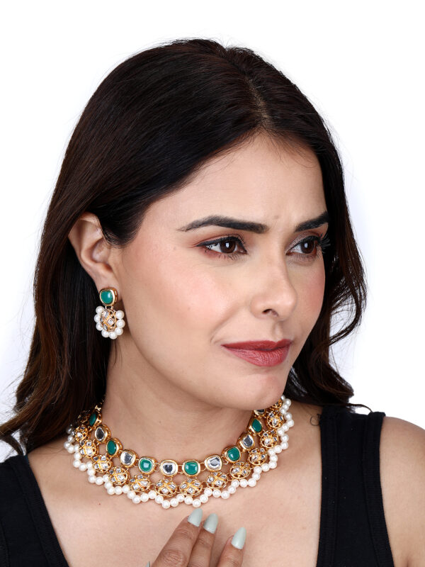 Designer Jwellery Set With Earring. - Image 7