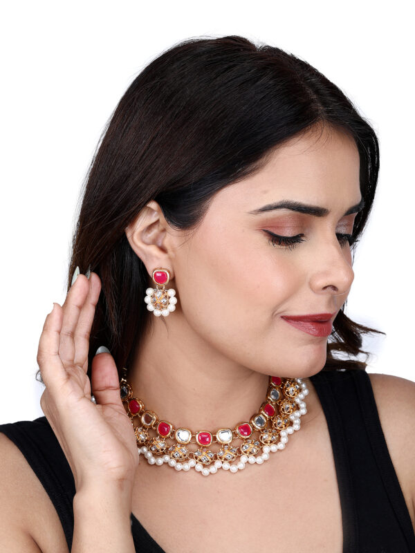 Designer Jwellery Set With Earring. - Image 5